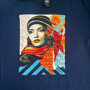 OBEY T Shirt - Navy Blue